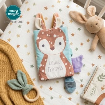 メリーマイヤー ライカ フレンズ カドルブック 33.5cm | Leika 知育 玩具 ベビー 赤ちゃん 用品 かわいい ファーストトイ モンテッソーリ Mary Meyer 布絵本 正規輸入品