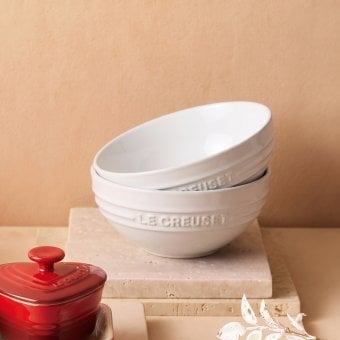 ル・クルーゼ マルチボール 15cm（2個入り） ホワイトラスター