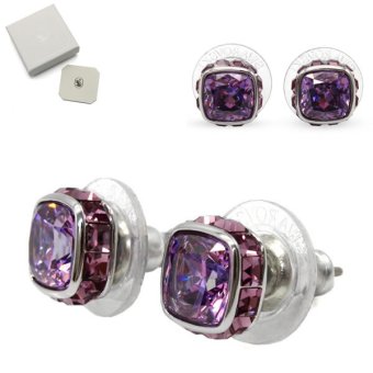 SWAROVSKI スワロフスキー ピアス 5660797 Birthstone アクセサリー 誕生石 2月 パープル レディース