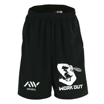 テニス ハーフパンツ ドライ メンズ ウェア レディース ジュニア 練習着 短パン 速乾 スポーツ 名入れ おしゃれ 半スボン 文字入れ無料 「ゴリラワークアウト テニス」 アートワークスコウベ 【送料無料】