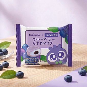 ブルーベリー尽くしの贅沢もなか！わかさ生活コラボ ブルーベリーモナカアイス 6個セット 最中アイス 新宿Kojimaya 紫の米粉もなか皮 お中元 御歳暮 プレゼント 人気