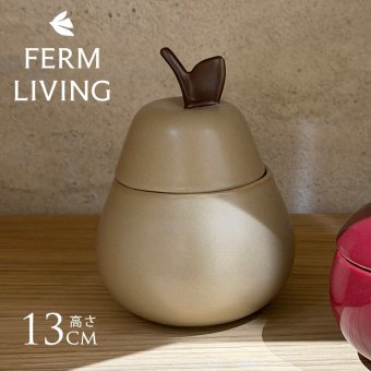 ferm LIVING ファームリビング 洋梨の形の小物入れ Pear Ceramic Container  北欧 小物入れ オブジェ おしゃれ 可愛い 北欧雑貨 インテリア雑貨 キッズ　子供 洋梨 ラフランス 人気 ブランド 正規販売店
