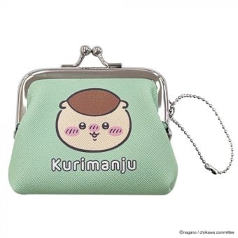 【1月20日入荷分予約受付中】 ちいかわ ミニがま口 コインケース くりまんじゅう グリーン キャラクター グッズ 小銭入れ 小物入れ ポーチ キーホルダー ボールチェーン付き かわいい おしゃれ プレゼント ギフト