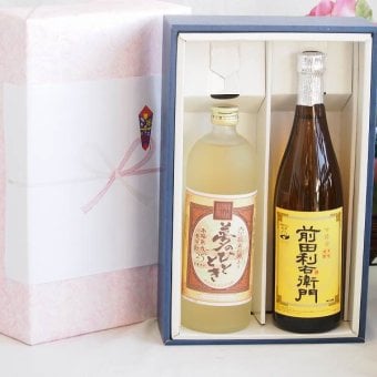 プレミアム焼酎 夢のひとときギフトボックス 熟成麦焼酎 夢のひととき25°(大分県)720ml芋焼酎前田利右衛門25°(鹿児島県)720ml