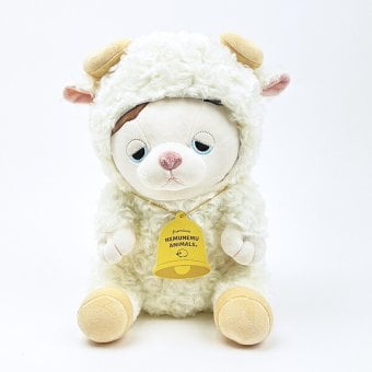 プレミアムねむねむアニマルズ ゆず フード座り抱きまくら(M) 抱き枕 寝具 ぬいぐるみ りぶはあと 送料込み