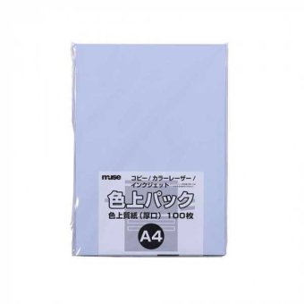 色上質紙 A4 あじさい 100枚入 厚口 カラーペーパー 色紙 印刷用紙 コピー用紙 レーザープリンター対応 用紙 両面印刷 クラフト 工作 用紙 鮮やか