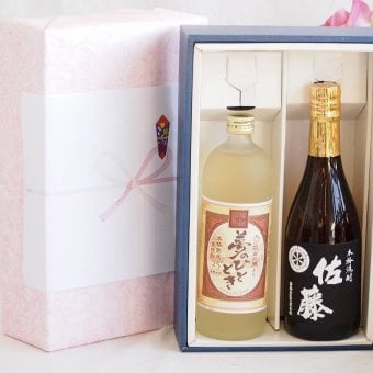 プレミアム焼酎 夢のひとときギフトボックス 熟成麦焼酎 夢のひととき25°(大分県)720ml芋焼酎佐藤 黒麹25°(鹿児島県)720ml