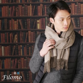 カシミヤ アルパカ ストール 大判ストール 抗菌 カシミヤストール メンズ 【名入れ刺繍可能】 レディース スーツ ビジネス 誕生日プレゼント厚手 秋冬 男性 20代 30代 40代 50代 通勤 無地 単色 贈り物 ギフト 7F (02000256-mens-1r)