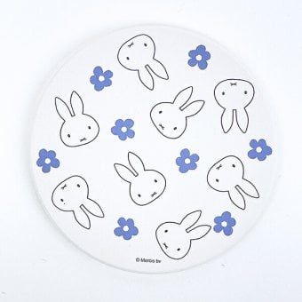 ミッフィー miffy 吸水コースター 総柄 ブルードレス キッチン