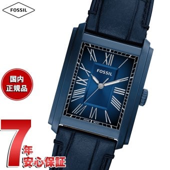 フォッシル FOSSIL 腕時計 メンズ CARRAWAY 三針 ネイビー クロコレザー FS6170【2026 新作】