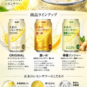 【数量限定 檸檬ジンジャー6本入り】アサヒ 未来のレモンサワー 345ml 10本セット 3種 飲み比べ 檸檬ジンジャー6本 オリジナル2本 濃いめ2本 本物のレモンスライス入り 缶チューハイ レモンサワー ギフト プレゼント アサヒビール