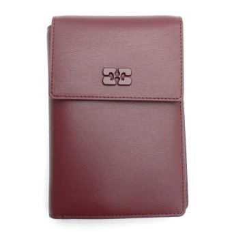 ガニー GANNI 財布 小銭入れ付き 二つ折り財布  B3010134-436 Bou Travel Wallet レディース バーガンディ 海外正規品