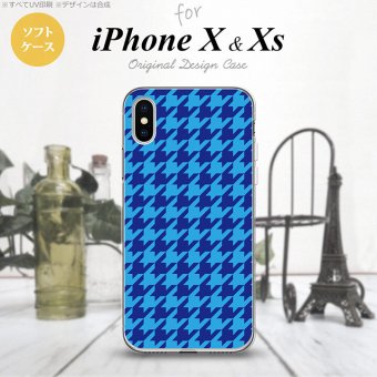 【iPhoneX】【スマホケース/スマホカバー】【アイフォンX】iPhoneX スマホケース カバー アイフォンX 千鳥柄(大) 青 nk-ipx-tp919【メール便送料無料】
