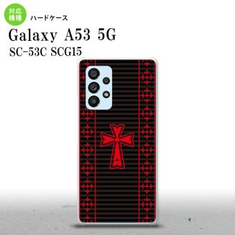 SC-53C SCG015 Galaxy A53 5G スマホケース 背面ケース ハードケース ゴシック 黒 赤 メンズ レディース nk-a53-1010