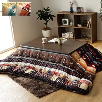 こたつ布団 長方形 単品 ギャッベ柄 約205×285cm ギャベ柄のおしゃれなこたつ布団 ポリエステル フランネル こたつ掛布団 こたつふとん コタツ掛け布団 コタツ掛布団 こたつ用品 冬用 冬物 寝具 寝室用品 インテリア 手洗い 肌触り 柔らか