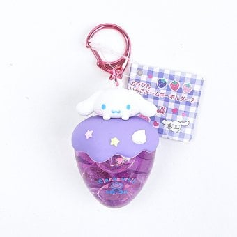 サンリオ シナモロール カラフルいちごドームキーホルダー ピンク シナモン Sanrio