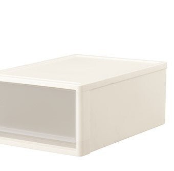 【今週のお買得品】[幅39×奥行53×高さ22cm] 収納ケース プラスチック 引き出し クローゼット用 ストラ53M ホワイト