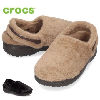 クロックス サンダル レディース クラシック アンファーゲッタブル クロッグ ファー ボア 冬用 冬サンダル crocs 211116 001 2JJ