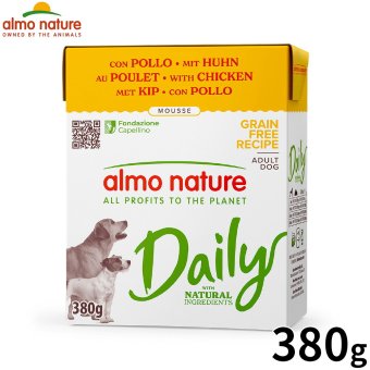 almo natuer アルモネイチャー デイリーメニュー ドッグフード チキンのムース 380g