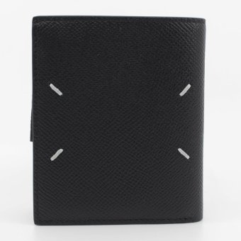 メゾン マルジェラ　Maison Margiela　二つ折り財布　SA1UI0020 P4745 T8103　ブラック　グレインレザー　コンパクト財布　ミニウォレット