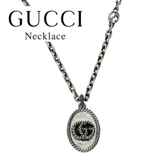 グッチ ネックレス メンズ レディース インターロッキングG シルバー925 ロングネックレス 大人 高級感 ペンダント 誕生日 プレゼント 記念日 ギフト GUCCI 成人 卒業 入学