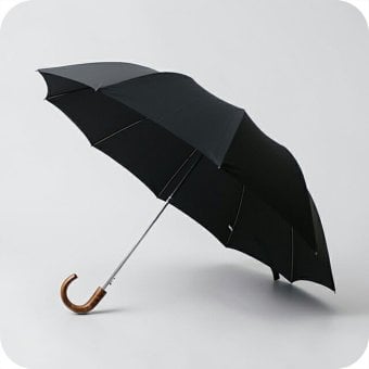 フォックスアンブレラズ FOX UMBRELLAS TL1 Maple Crook 折り畳み傘 晴雨兼用傘 tel1-br-bk ユニセックス BROWN 折畳傘