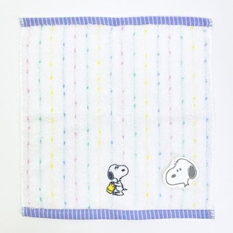 スヌーピー ウォッシュタオル (Washing) ホワイト ハンカチ 西川 日本製 SNOOPY
