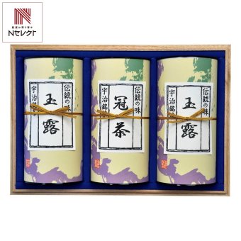 京都 仲井芳東園 宇治銘茶 詰め合わせ ギフトセット 2種 計3個入 玉露 冠茶 宇治茶 セット 日本茶 煎茶 京都産 茶葉【北海道・沖縄県・離島 配送不可】