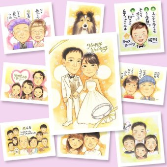 似顔絵 結婚祝い プレゼント 贈り物 名入れ ギフト 手描き 結婚式 ウェルカムボード ウェディング 婚礼 結婚祝い 新婦 カップル 両親 新郎 修正無料 下書き確認 名入れ 喜ばれる 宝物 一生もの 親孝行 ウェディング 一生もの ブライダル 思い出 快気祝い 贈答品 オリジナル 披露宴 クリスマス 感激 感動 引っ越し 応援 家族 ブライダルギフト お祝い返し
