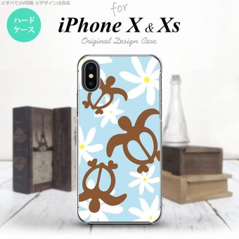 【iPhoneX】【スマホケース/スマホカバー】【アイフォンX】iPhoneX スマホケース カバー アイフォンX ホヌ ティアレ 水色 nk-ipx-1082【メール便送料無料】