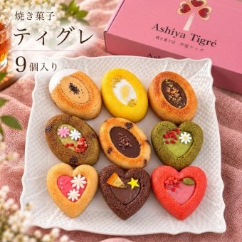フィナンシェ [ ティグレ 9種類 詰め合わせ ] バレンタイン お返し ギフト 菓子折り プレゼント 御歳暮 お礼 誕生日 おしゃれ かわいい 高級 スイーツ 洋菓子 手土産 贈り物 出産 結婚 内祝い 個包装 お祝い