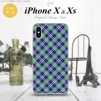 【iPhoneX】【スマホケース/スマホカバー】【アイフォンX】iPhoneX スマホケース カバー アイフォンX チェックA 青 nk-ipx-tp437【メール便送料無料】