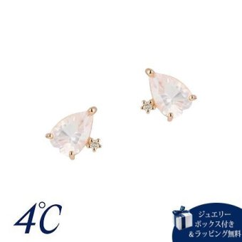 【無料ラッピング】 ヨンドシー 4℃ ピアスK18ピンクゴールドSAKURA Collection 桜 ローズクォーツ/ダイヤモンド レディース ブランド 正規品 新品 ギフト プレゼント 人気 おすすめ 誕生日 記念日 クリスマス 送料無料
