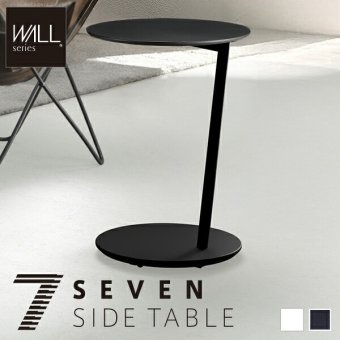 SEVENSTAND キャスター付き セブンサイドテーブル WALL A2 移動式 自立型 コーナー TVスタンドオプション おしゃれ キャスター 黒 白 WALL7 ウォール 新築祝い 引越し祝い