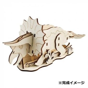 ペンスタンド トリケラトプス 恐竜 雑貨 置物 木製 おしゃれ デスク 収納 文房具 インテリア 飾り 子供部屋 男の子 女の子 誕生日 プレゼント ギフト 贈り物 組み立て 工作 セトクラフト