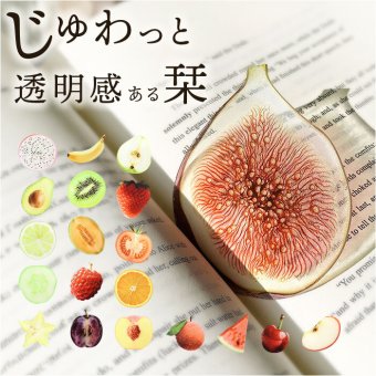 おもしろブックマーク 通販 アクリルブックマーカー リアルフルーツしおり おしゃれな栞 かわいい文房具 おもしろ雑貨 読書グッズ プチギフト 入学卒業祝い 贈り物 透明ブックマーク インスタ映え文具 癒し読書グッズ ユニーク文具 本の手帳ノート用 ギフト
