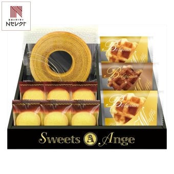 スイーツアンジュ ベルギーワッフルと焼菓子 ギフトセット 計10個入 スイーツ 個包装 焼き菓子 詰め合わせ クッキー ワッフル【北海道・沖縄県・離島 配送不可】
