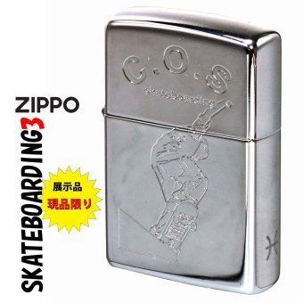 【送料無料】zippo(ジッポーライター)訳あり 蔵出し 希少レア 1997年製 現品限り スケートボード 展示品未使用 サイドにうお座彫刻あり SB-3 おしゃれ 映え メンズ レディース レトロ ギフト プレゼント [zSB-3]