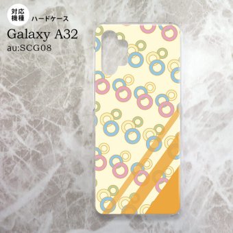 SCG08 Galaxy A32 ケース ハードケース 丸 黄 nk-a32-1661