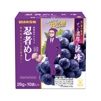 UHA味覚糖 忍者めし 巨峰 26g x 10袋