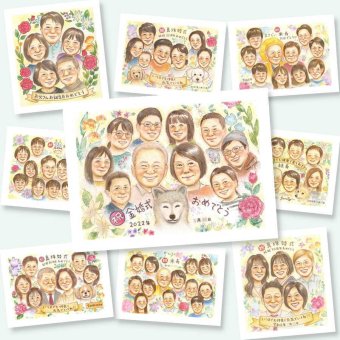 プレゼント 似顔絵 金婚式 贈り物 名入れ ギフト 手描き 金婚式 お祝い 記念日 結婚記念日 結婚50周年 大人数 お母さん 夫婦 両親 祖父母 お父さん 家族 下書き確認 名入れ 修正無料 親孝行 そっくり 一生もの かわいい 感謝 思い出 長寿 50周年 感激 節目 二次会 ホワイトデー 闘病中の方への励まし 長寿祝い 色紙 大量注文 キレイ 披露宴 オーダーメイド