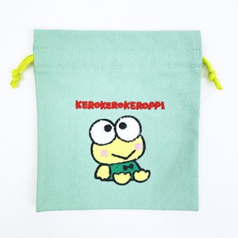 サンリオ けろけろけろっぴ サガラ刺繍巾着 レトロ サンリオキャラクターズ5 Sanrio