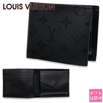 ルイヴィトン 財布 メンズ 二つ折り財布 LOUIS VUITTON ポルトフォイユ マルコ モノグラム ミッドナイト ブラック 黒 小銭入れ付き コンパクトウォレット M2A672 ブランド財布 ギフト プレゼント 新品