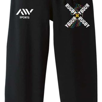 ラグビー スウェットパンツ メンズ レディース キッズ 裏パイル スエット ルームウェア スポーツ ジャージ 綿100 長スボン 名入れ おしゃれ 文字入れ無料 「ネオンスタイルのクロスRUGBY」 アートワークスコウベ 【送料無料】