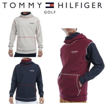 トミーヒルフィガー ゴルフ メンズ ネックウォーマー付 スウェットフーディー TOMMY HILFIGER GOLF THMA469 秋冬モデル お誕生日祝い お祝い 記念品 お父さん 父の日 彼氏 男性 30代 40代 50代 60代  還暦祝い 敬老の日 人気プレゼント プレゼント