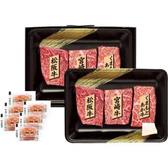 銘柄牛 ステーキ食べくらべ (SE-305) [お中元][お歳暮] ※送料無料(北海道・沖縄・離島への配送不可)