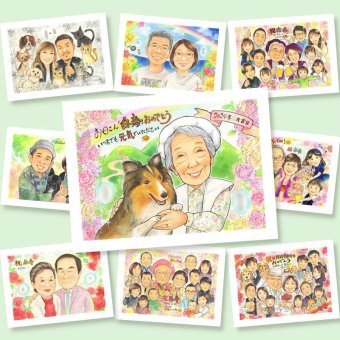 白寿のギフトに、言葉だけでは伝えきれない想いを、似顔絵に込めて。初めての似顔絵注文でも安心です。 白寿 似顔絵 ギフト 贈り物 プレゼント 手描き 名入れ 白寿 卒寿 長寿 記念 おばあちゃん おじいちゃん 祖父母 下書き確認 名入れ 修正無料 かわいい 親孝行 一生もの 似てる 白寿 長寿祝い 99歳 一生もの 感激 傘寿祝い お祝いの品 応援 メモリアル イラスト サプライズ ブライダルギフト