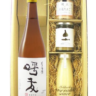★ 送料無料 ★ 呼友 ( こゆう ) 純米吟醸  720ml ＋ ディップ3種セット【 9416 】【 日本酒・おつまみセット 】【 ハロウィン 贈り物 ギフト プレゼント 誕生日 結婚のお祝い 】