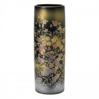 九谷焼 花瓶 6号 かすみ草 茜 陶器 花器 日本製 おしゃれ 和モダン インテリア フラワーベース ギフト プレゼント 新築祝い 記念品 贈り物