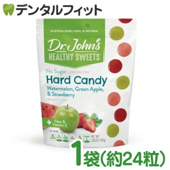 Dr.John's フレッシュフルーツ(3種) 1袋(約24粒)  キシリトール ハードキャンディ ドクタージョンズ